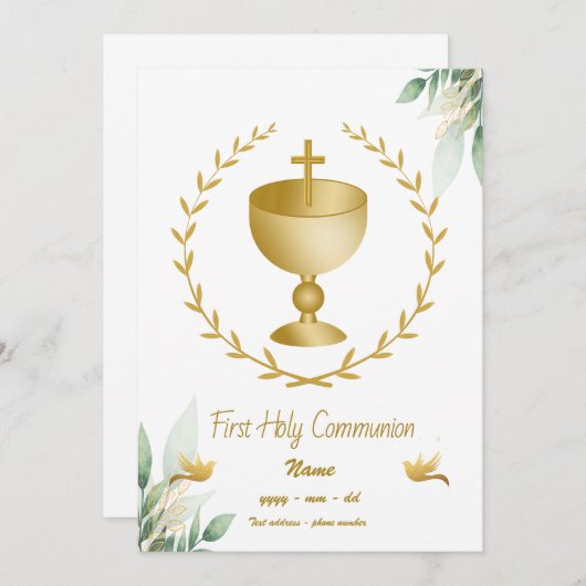 Eerste Communitie - Calisse Croix d'Or Kaart (Voorkant / Achterkant)