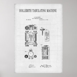 EERSTE COMPUTER 1889 POSTER