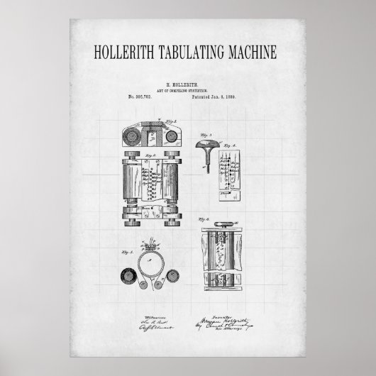 EERSTE COMPUTER 1889 POSTER (Voorkant)