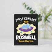 Eerste contactpersoon Roswell New Mexico Alien UFO Briefkaart (Staand voorkant)