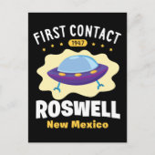 Eerste contactpersoon Roswell New Mexico Alien UFO Briefkaart (Voorkant)