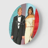 Eerste Couple Donald en Melania Trump Inauguration Grote Klok (Hoek)