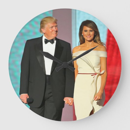 Eerste Couple Donald en Melania Trump Inauguration Grote Klok (Voorkant)