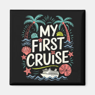 eerste cruise familie vakantie schip reis 2025 magneet
