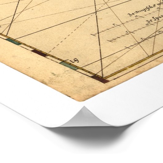 Eerste Cuba-kaart 1639 Poster (Hoek)