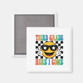 Eerste Dag 3e Klas Derde Klas Ik Kom Terug T Magneet (Voorkant / Achterkant)
