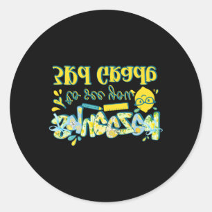 Eerste Dag 3e Klas Leraar Citroen Klas Terug naar  Ronde Sticker
