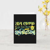 Eerste dag 3e klas leraar citroenkleurig klaslokaa kaart (Gele Bloem)