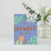 Eerste dag baby  briefkaart (Staand voorkant)