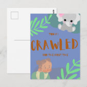Eerste dag baby  briefkaart (Voorkant / Achterkant)