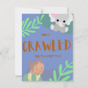 Eerste dag baby briefkaart