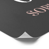 Eerste dag Beste dag Ja Dag Weddag Teken Datum Poster (Hoek)