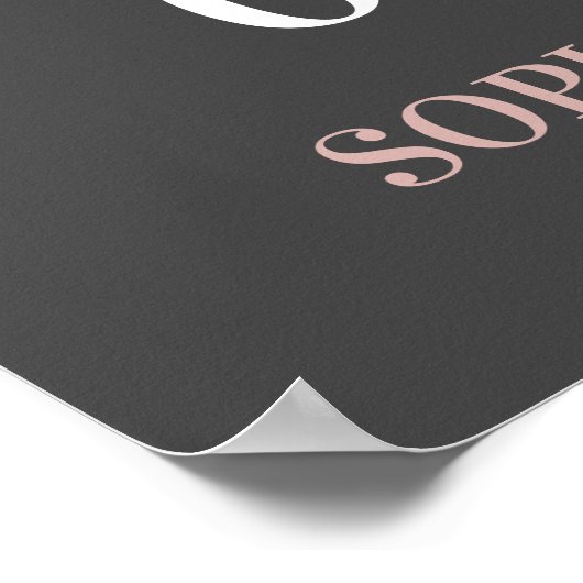 Eerste dag Beste dag Ja Dag Weddag Teken Datum Poster (Hoek)