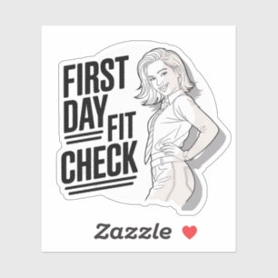 Eerste dag fit check – stijlvol terug naar school sticker