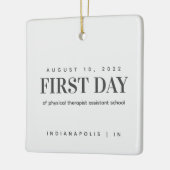 Eerste dag Fysieke Therapieassistent School Keramisch Ornament (Links)