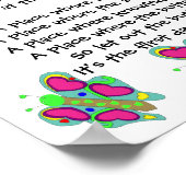 Eerste dag gedicht (16x12) Poster (Hoek)