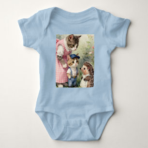 Eerste Dag Groeten – Kitten & Egel Romper