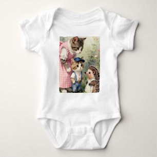 Eerste Dag Groeten – Kitten & Egel Romper