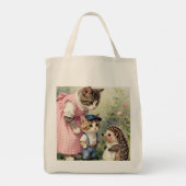 Eerste Dag Groeten – Kitten & Egel Tote Bag (Achterkant)