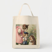 Eerste Dag Groeten – Kitten & Egel Tote Bag (Voorkant)