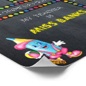 Eerste dag in Kindergarten BOY, klein, alkboar Poster (Hoek)