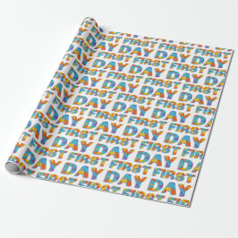 EERSTE DAG Jigzaag Alphabet Cadeaupapier