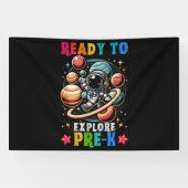 Eerste dag Kinderen Welkom terug op school Astrona Spandoek (Horizontaal)