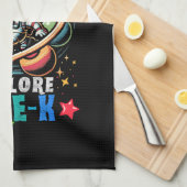 Eerste dag Kinderen Welkom terug op school Astrona Theedoek (Quarter Fold)