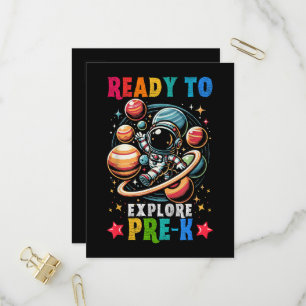 Eerste dag Kinderen Welkom terug op school Astrona Uitnodiging Briefkaart