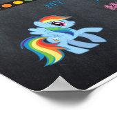 Eerste dag Kindergarten meisje, bord Poster (Hoek)