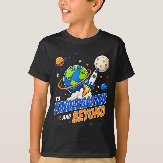 Eerste dag kleuterschool shirt jongens 1e dag van (Voorkant)