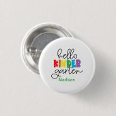 Eerste dag kleuterschool, Terug naar school Ronde Button 3,2 Cm (Voorkant /achterkant)