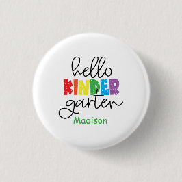 Eerste dag kleuterschool, Terug naar school Ronde Button 3,2 Cm