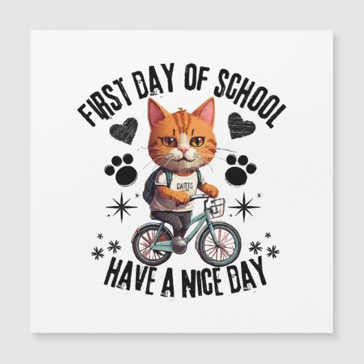 Eerste Dag Op School Heb Een Goede Dag (Voorkant)