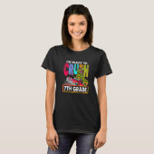 Eerste dag op school klaar om de 7e klas te kraken t-shirt (Voorkant volledig)