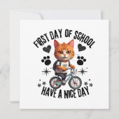 Eerste Dag Op School Prettige Dag (Achterkant)