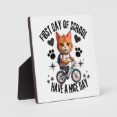 Eerste Dag Op School Prettige Dag Fotoplaat (Voorkant)