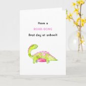 Eerste dag op school Terug naar school grappige di Kaart (Gele Bloem)