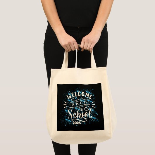 EERSTE DAG OP SCHOOL WELKOM OP SCHOOL 2025 TOTE BAG (Voorkant (product))