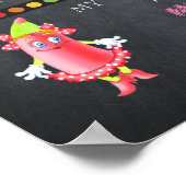 EERSTE DAG PRESCHOOL-meisje, bord-bord,foto Poster (Hoek)