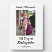 Eerste dag school foto modern script kinder foto fotoplaat (voorkant)