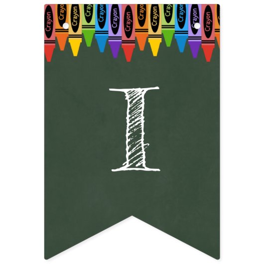 Eerste dag schoolbanner vlaggetjes (Tweede vlag)