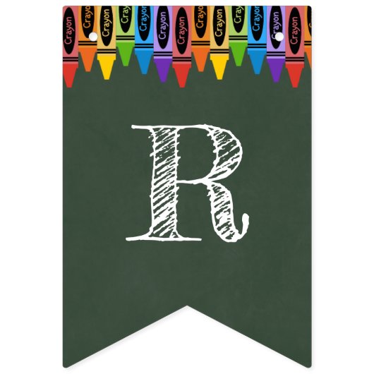 Eerste dag schoolbanner vlaggetjes (Derde vlag)