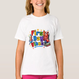 Eerste Dag Sfeer Schoolontwerp T-shirt