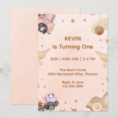 Eerste dag Uitnodigingsdag Kaart (Voorkant / Achterkant)