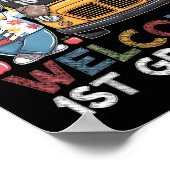 Eerste dag van 1e klas luiaard terug naar school K Poster (Hoek)