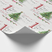 EERSTE DAG VAN CHRISTMAS WEIMS WRAPPINGPAPIER CADEAUPAPIER (Hoek)