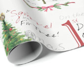 EERSTE DAG VAN CHRISTMAS WEIMS WRAPPINGPAPIER CADEAUPAPIER (Rol Hoek)