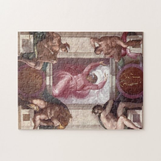 Eerste dag van creatie Sistine Chapel Michelangelo Legpuzzel (Horizontaal)