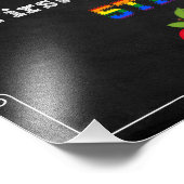 Eerste dag van de 5e graad Editable Sign Foto Afdruk (Hoek)